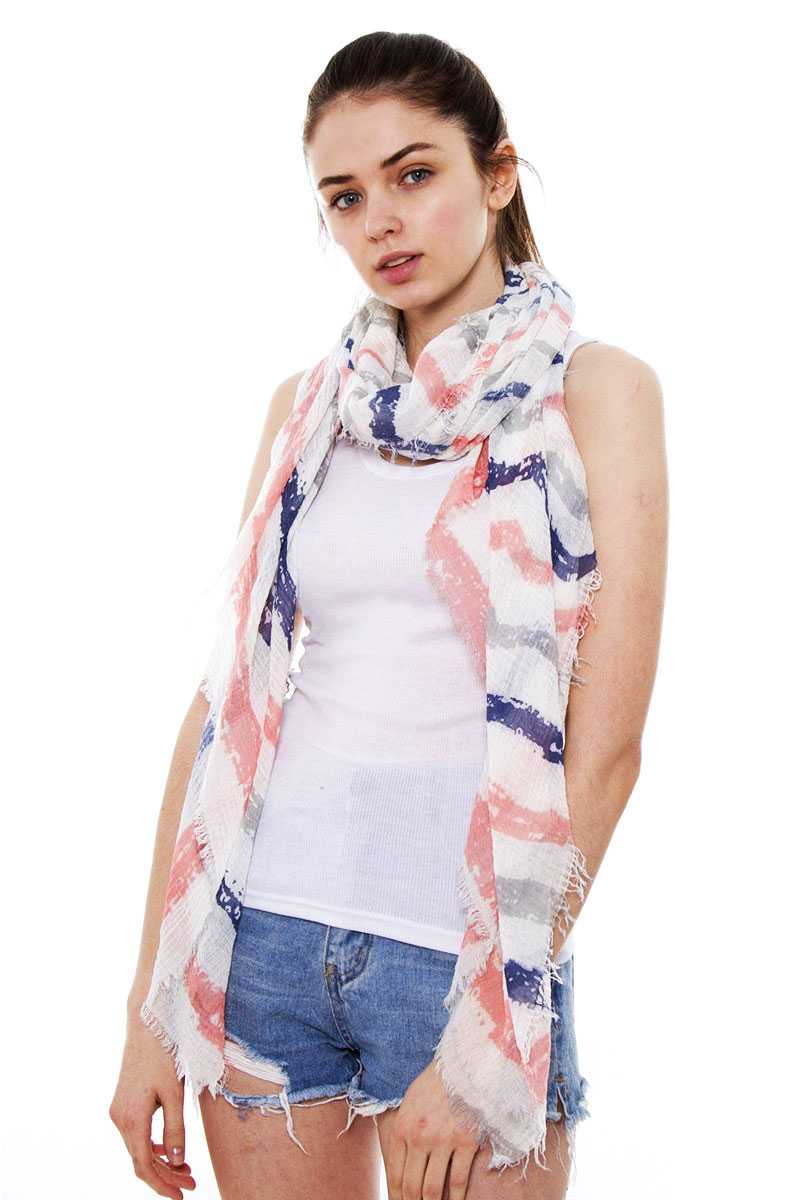 Striped Oblong Scarf