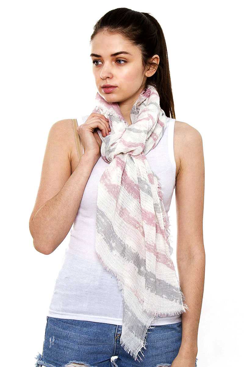Striped Oblong Scarf