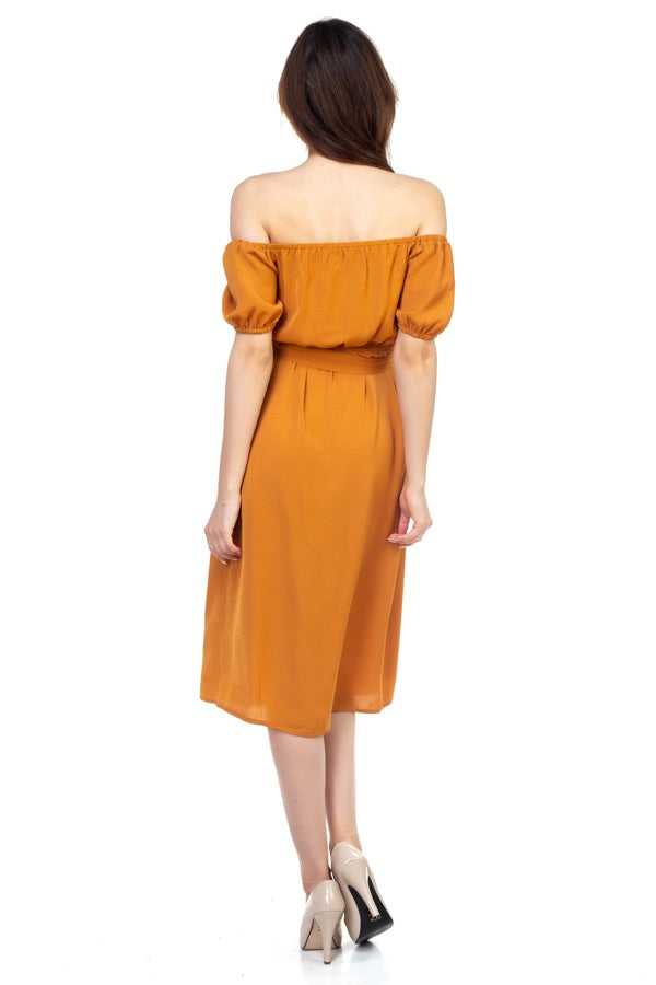 Button Down Midi Dress