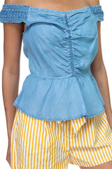 Off Shoulder Tencel Top