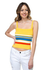 Stripe Sweater Cropped Top