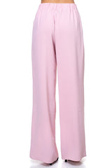 Belted Pleated Palazzo Pants