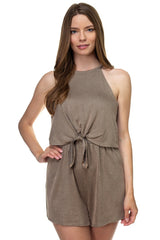 Sleeveless Stripe Romper