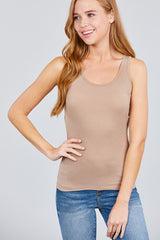Racer Back Rib Tank Top