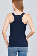 Racer Back Rib Tank Top