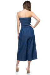 Smocked Tube Top Jumpsuit