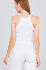Halter Neck Knit Top