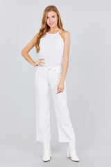 Halter Neck Knit Top