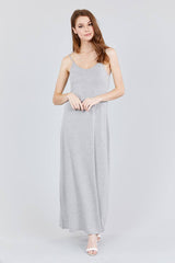 Double V-neck Cami Maxi Dress