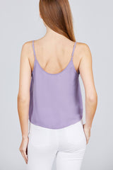 Front Button Cami Woven Top