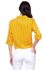 Stripe Knot Top Shirt