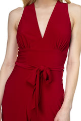 Strapless Belted Jumpsuit