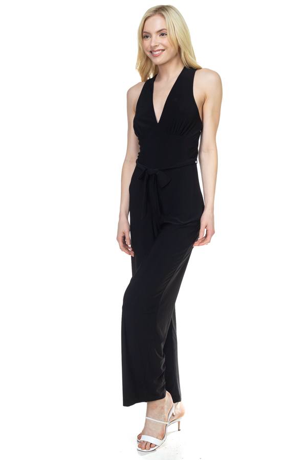 Strapless Belted Jumpsuit