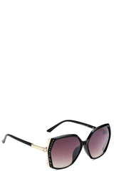 Stylish Rhinestone Accent Sunglasses