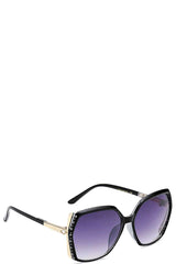 Stylish Rhinestone Accent Sunglasses