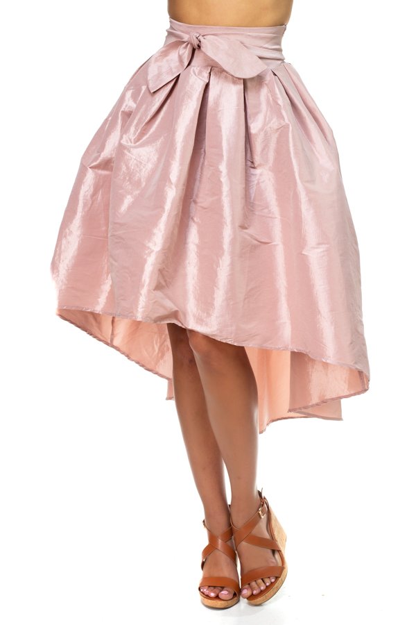 Taffeta High-low Skirt