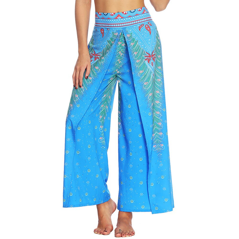Wide Leg Pilate Vintage Trousers Palazzo Beach Pants