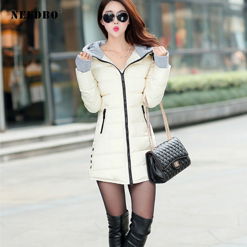 Winter Autumn Warm Puffer jacket Coat Lady Jacket
