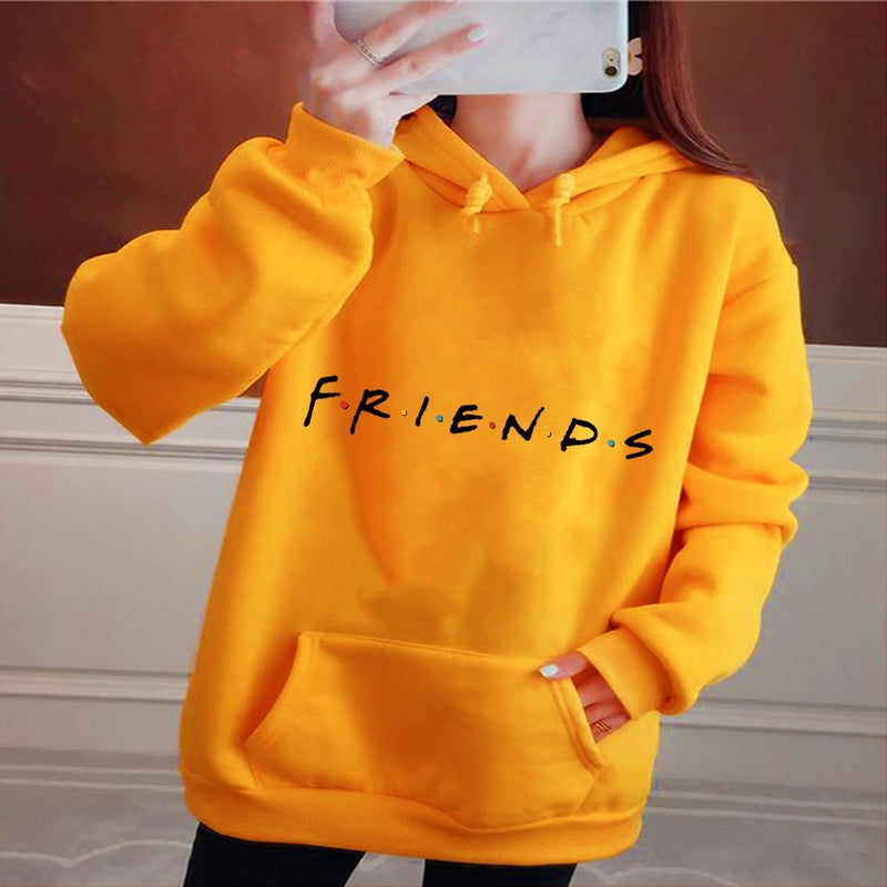 Harajuku Base Loose Large Pocket Long Sleeve Hoodie