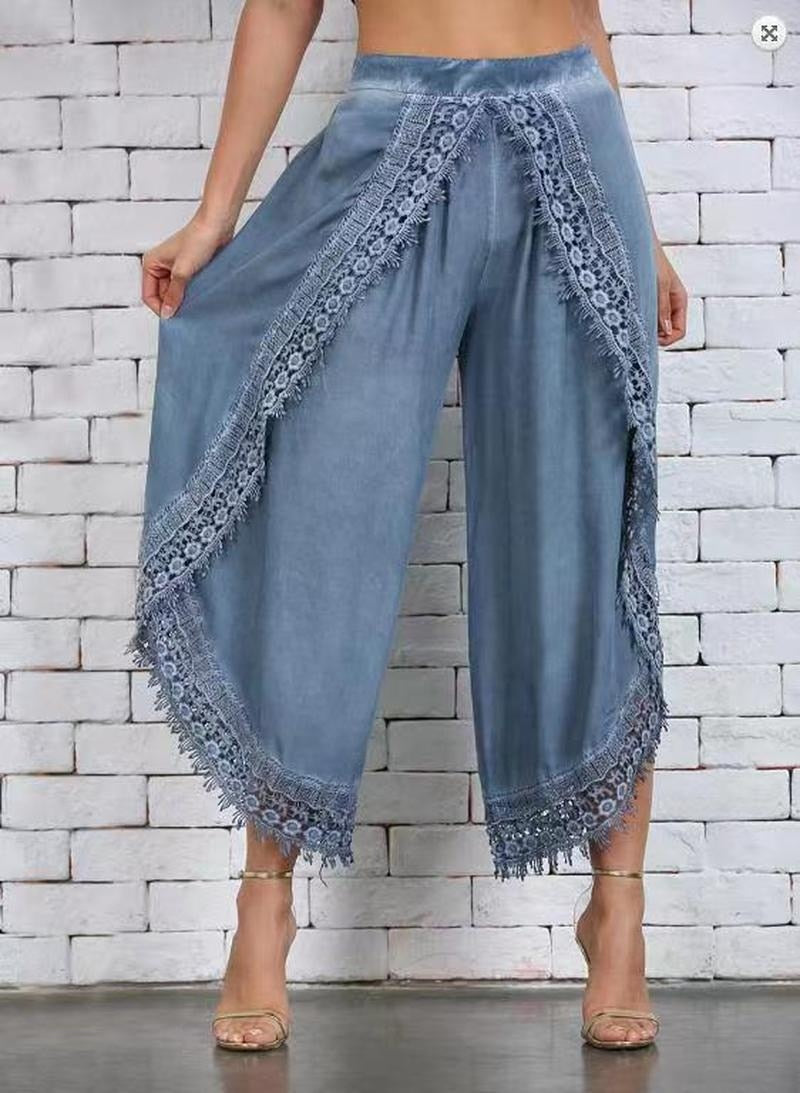 Long Lace Beach Light Summer Pants