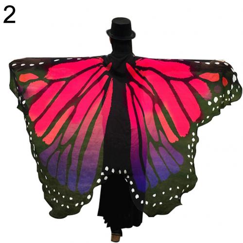 Fashion Butterfly Wing Beach Towel Cape Scarf Use for  Halloween shawl scarf dance accessory