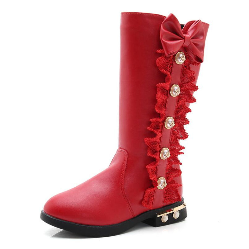 Long Children Snow Student Princess Knee Length Boots