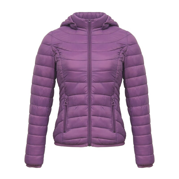 Warm Padded Puffer Jacket Coat With Detachable Hood