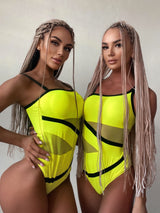 Andzhelika  One Shoulder One Piece Single shoulder Swimsuit