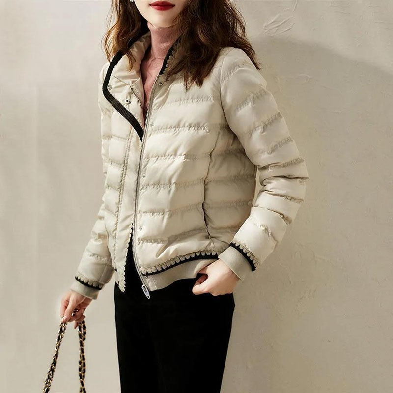 Women's Winter Cotton Jacket Coat Stand-Collar Short
