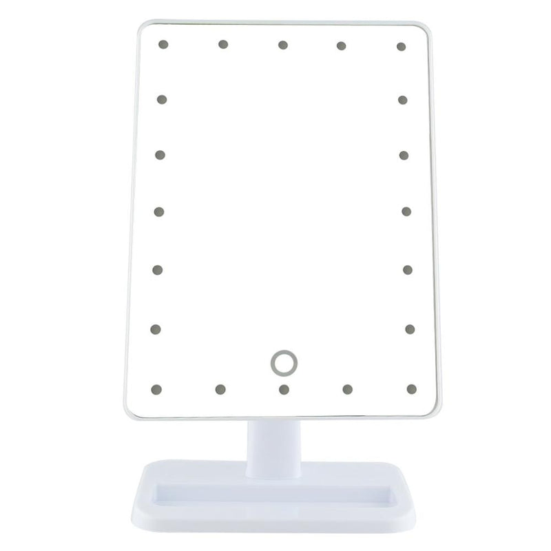 Portable LED Light Makeup Mirror Vanity lights Compact Make Up Pocket mirrors Vanity Cosmetic hand folding led Mirror lamp