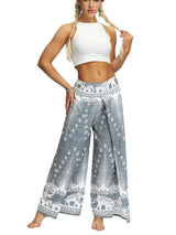 Slit Wide Leg Casual Beach Vintage Hippie Pants