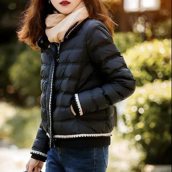 Women's Winter Cotton Jacket Coat Stand-Collar Short
