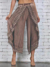Long Lace Beach Light Summer Pants