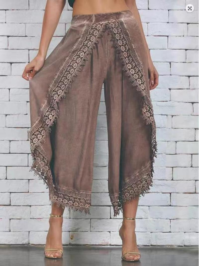 Long Lace Beach Light Summer Pants