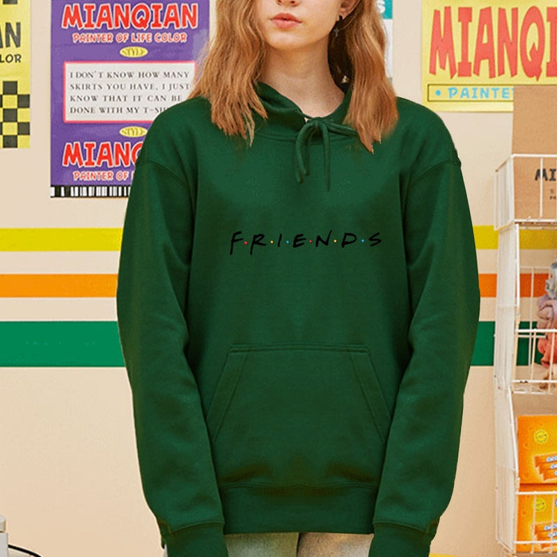 Harajuku Base Loose Large Pocket Long Sleeve Hoodie