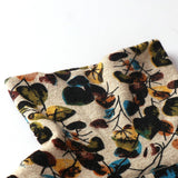 Autumn Chic Print Dress - Cozy Collar & Sleeves