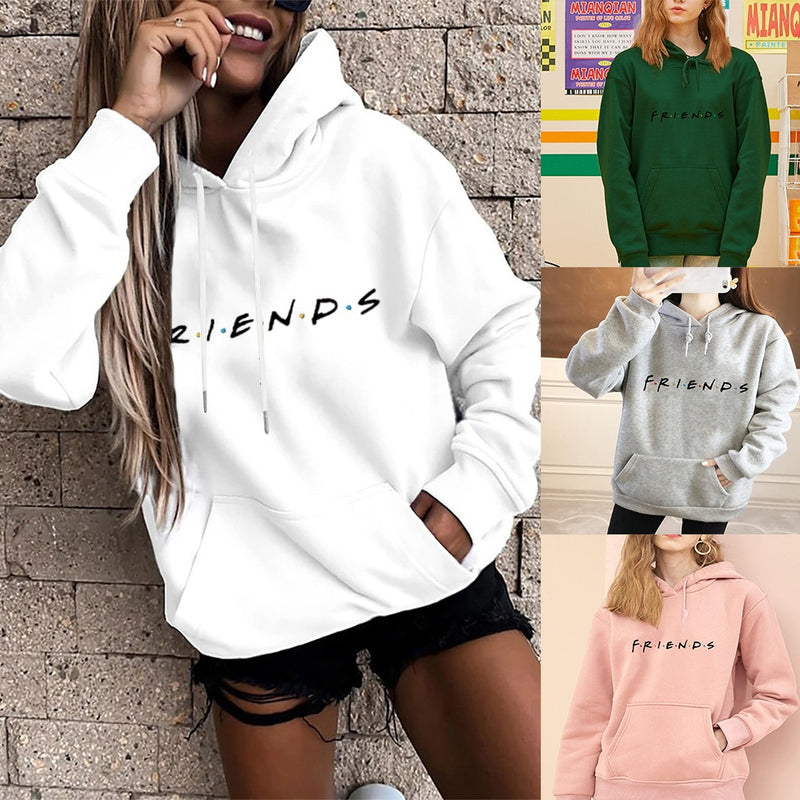 Harajuku Base Loose Large Pocket Long Sleeve Hoodie