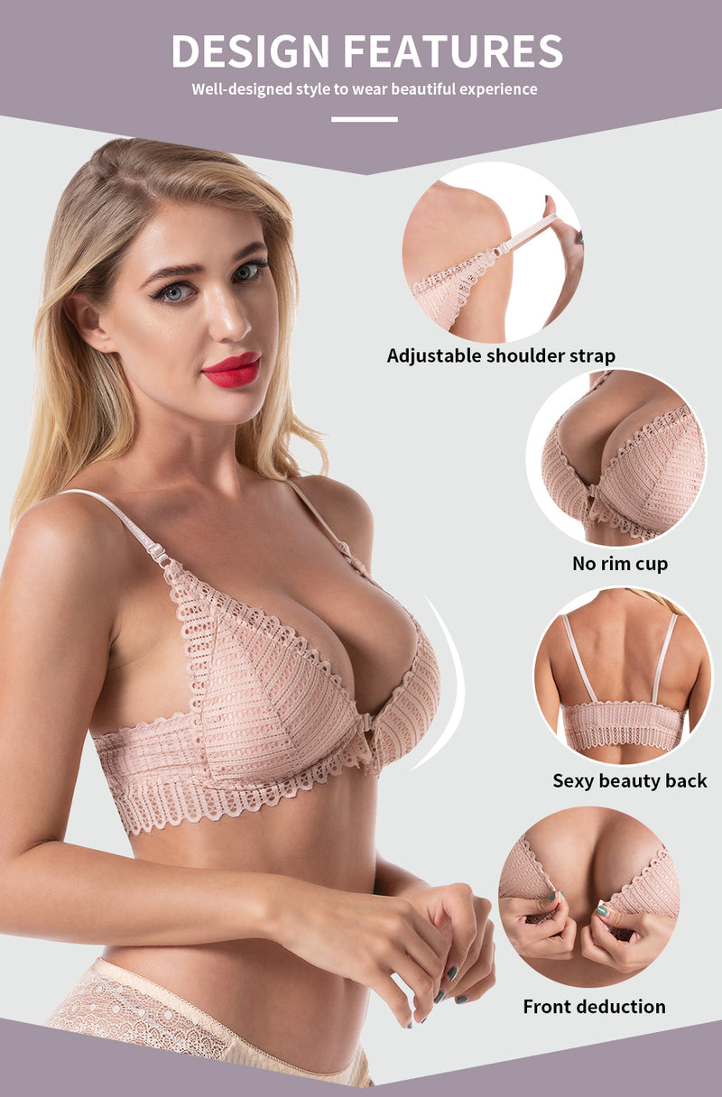 Sexy Bralette Strapless Lace Lingerie Brassiere Push Up Bra