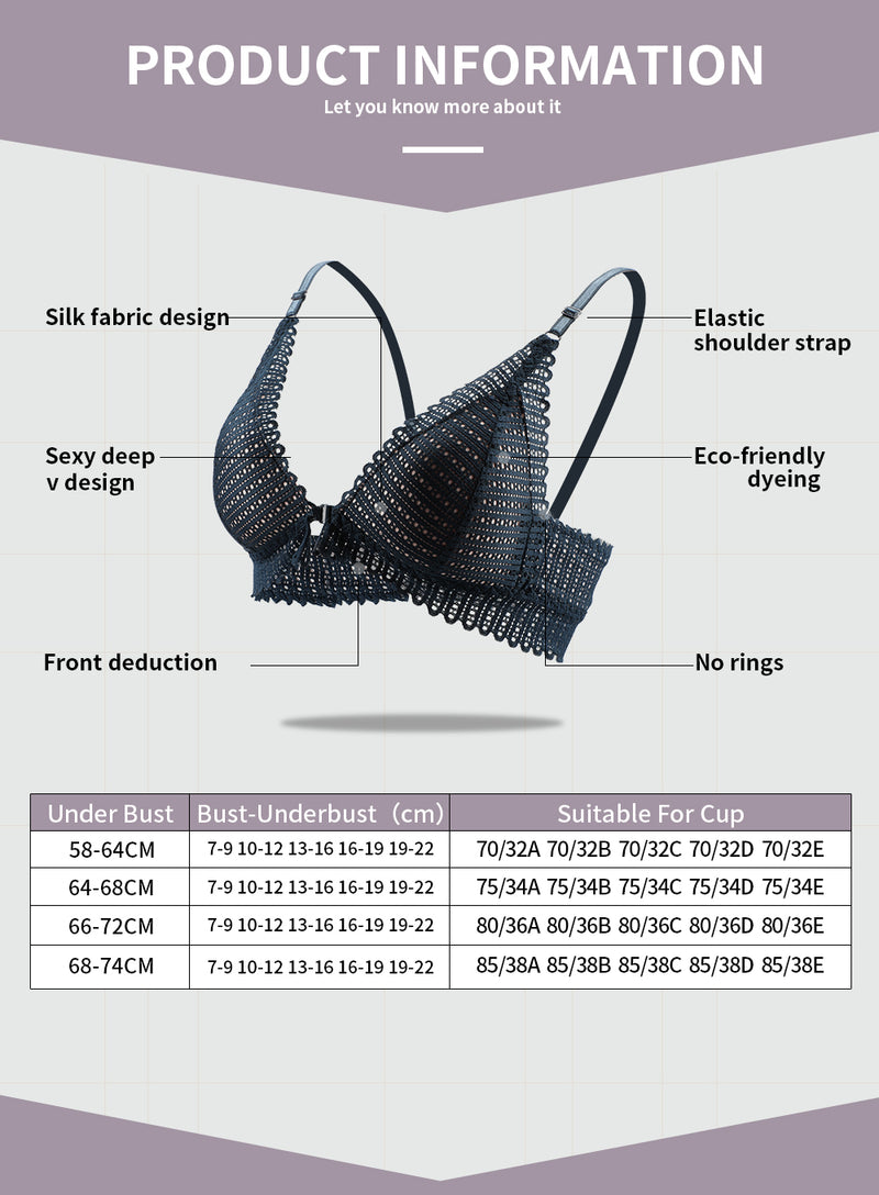 Sexy Bralette Strapless Lace Lingerie Brassiere Push Up Bra