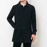 Business Men's Windbreaker Jacket Spring and Autumn Casual Men's Lapel Windbreaker