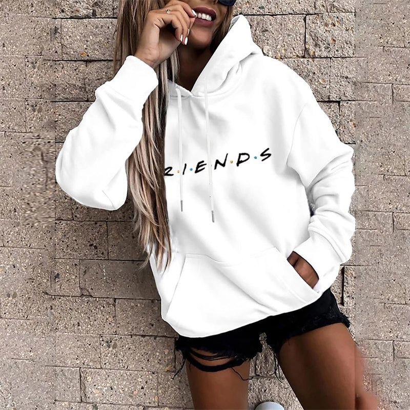 Harajuku Base Loose Large Pocket Long Sleeve Hoodie