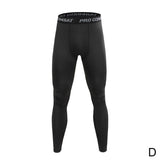 Men Compression Tight Leggings High Waist Lift Pants Fitness