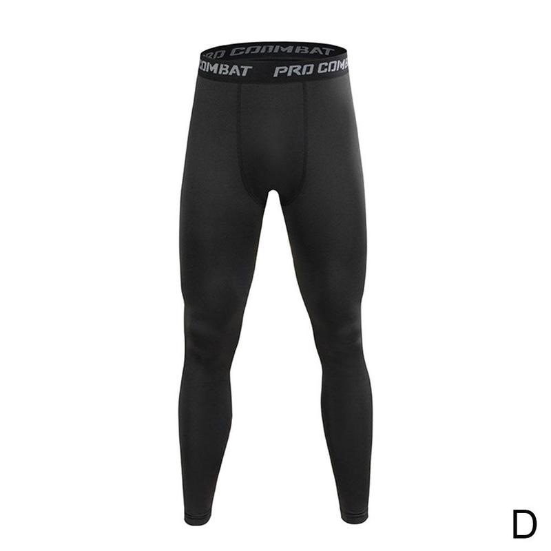 Men Compression Tight Leggings High Waist Lift Pants Fitness