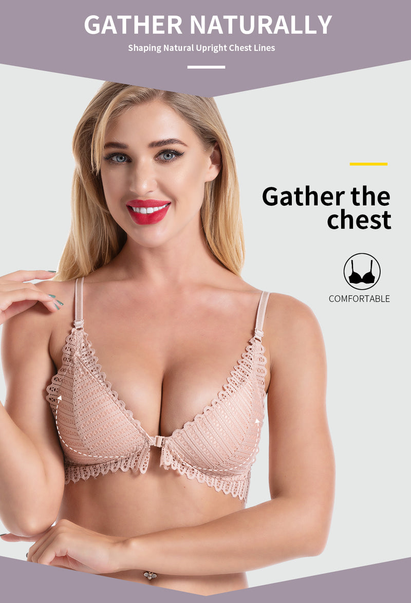 Sexy Bralette Strapless Lace Lingerie Brassiere Push Up Bra