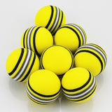 10pcs/bag EVA Foam Golf Balls  Indoor Practice Golf Soft Rainbow Ball