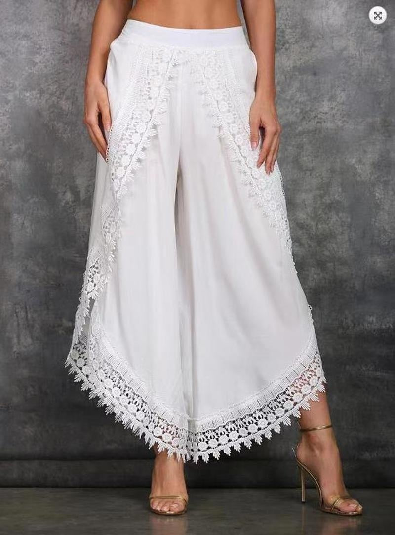 Long Lace Beach Light Summer Pants
