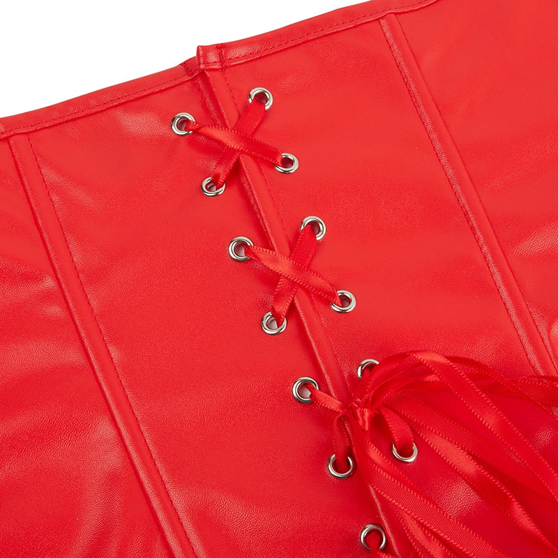 3 piece tube top corset suit