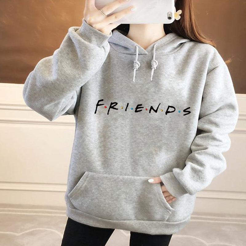 Harajuku Base Loose Large Pocket Long Sleeve Hoodie
