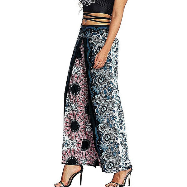 Slit Wide Leg Summer Casual Beach Palazzo Pants