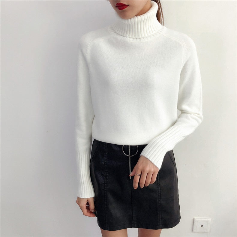 Cashmere Knitted Sweater Women Autumn Winter Korean